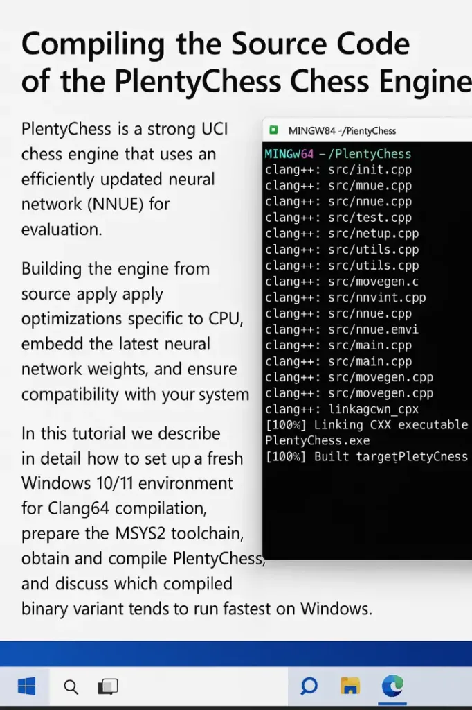 PlentyChess with Clang64